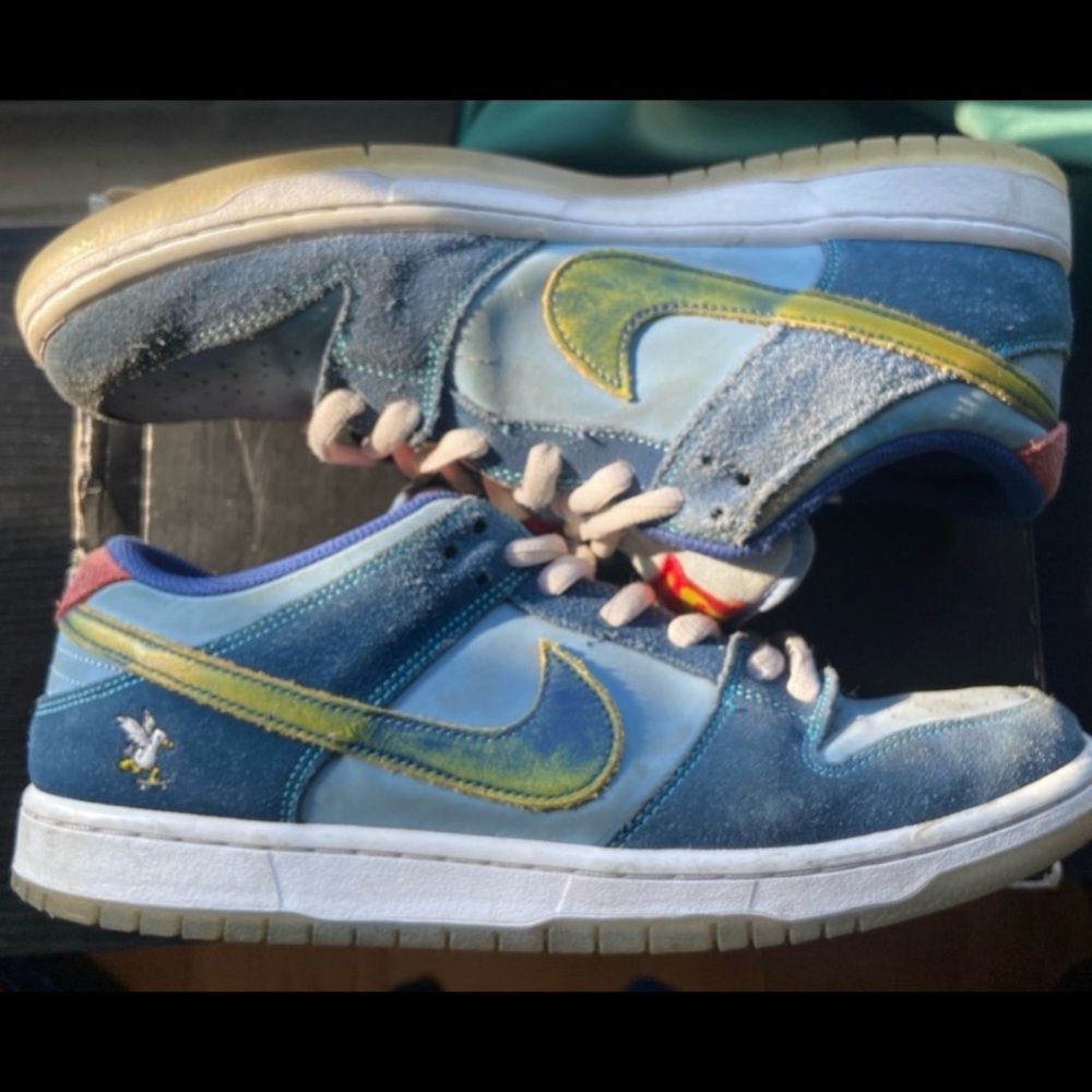 Nike Blue and Yellow Sneakers